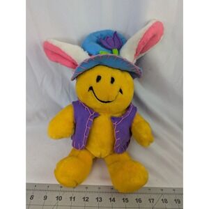Smile Face Yellow Animated Plush Easter Parade MTY International Works Stuffed